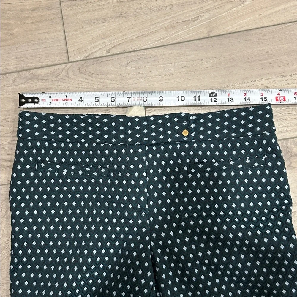 Anthropologie Cartonnier Charlie Crop Flare Pant In Lorie Green Multi Size 4 EUC - Picture 12 of 12